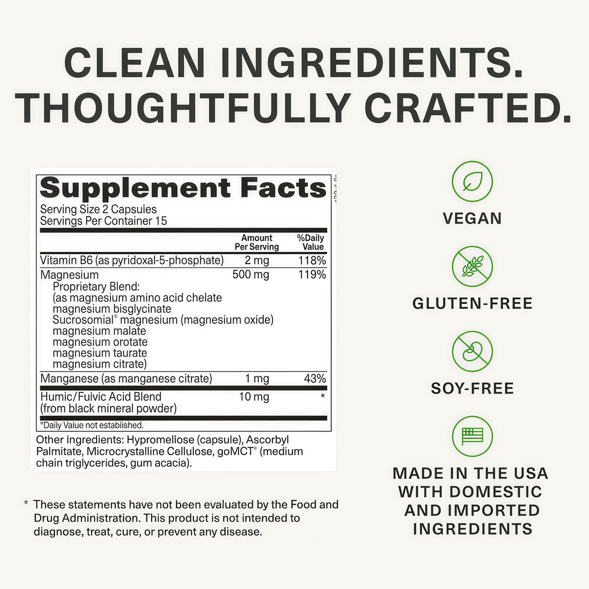 BIOptimizers Magnesium Breakthrough 500mg, 7 Forms of Magnesium 30 Capsules Glycinate, Malate, Citrate & More for Restful Sleep, Stress Resilience & Muscle Recovery